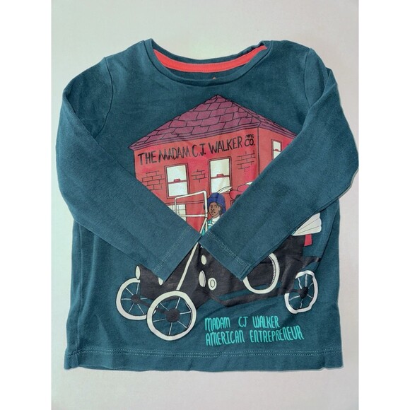 Piccolina Kids Trailblazer Madam CJ Walker Long Sleeve T-Shirt 2T - Picture 3 of 8